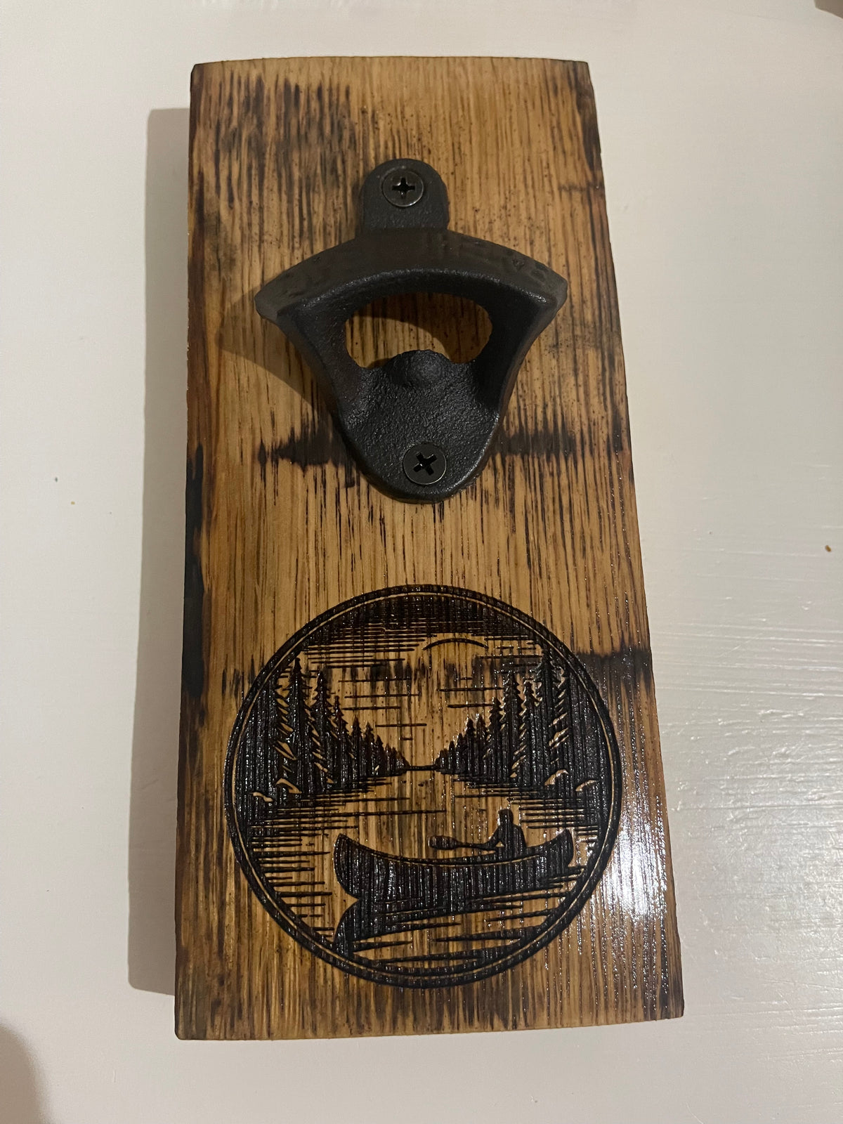 Bourbon Barrel Stave Bottle Opener