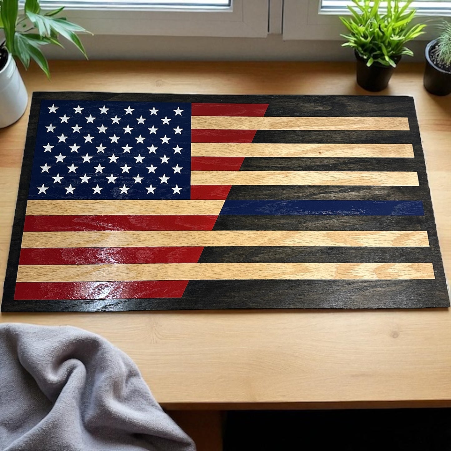 Customizable Split Line Flag Sign