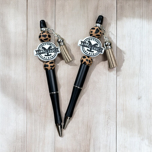 Cattle Ranch Beaded Pen