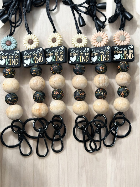 Teach Them To Be Kind Lanyard