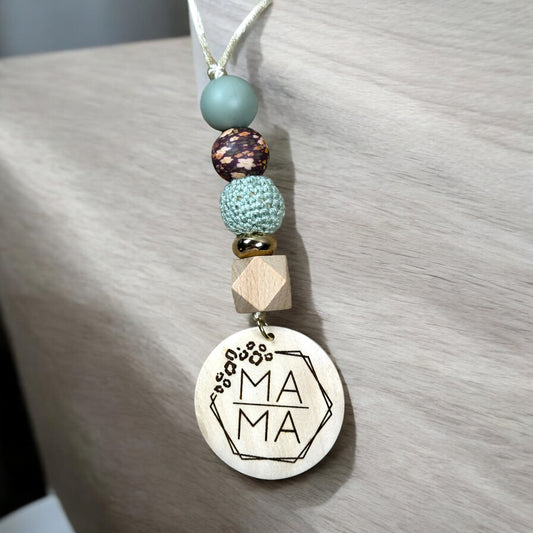 Mama Boho Beaded Car Charm