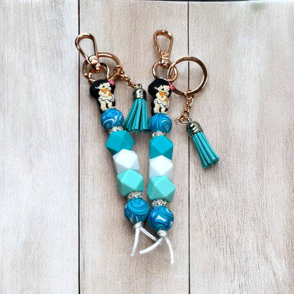 Island Girl And Gang Keychain