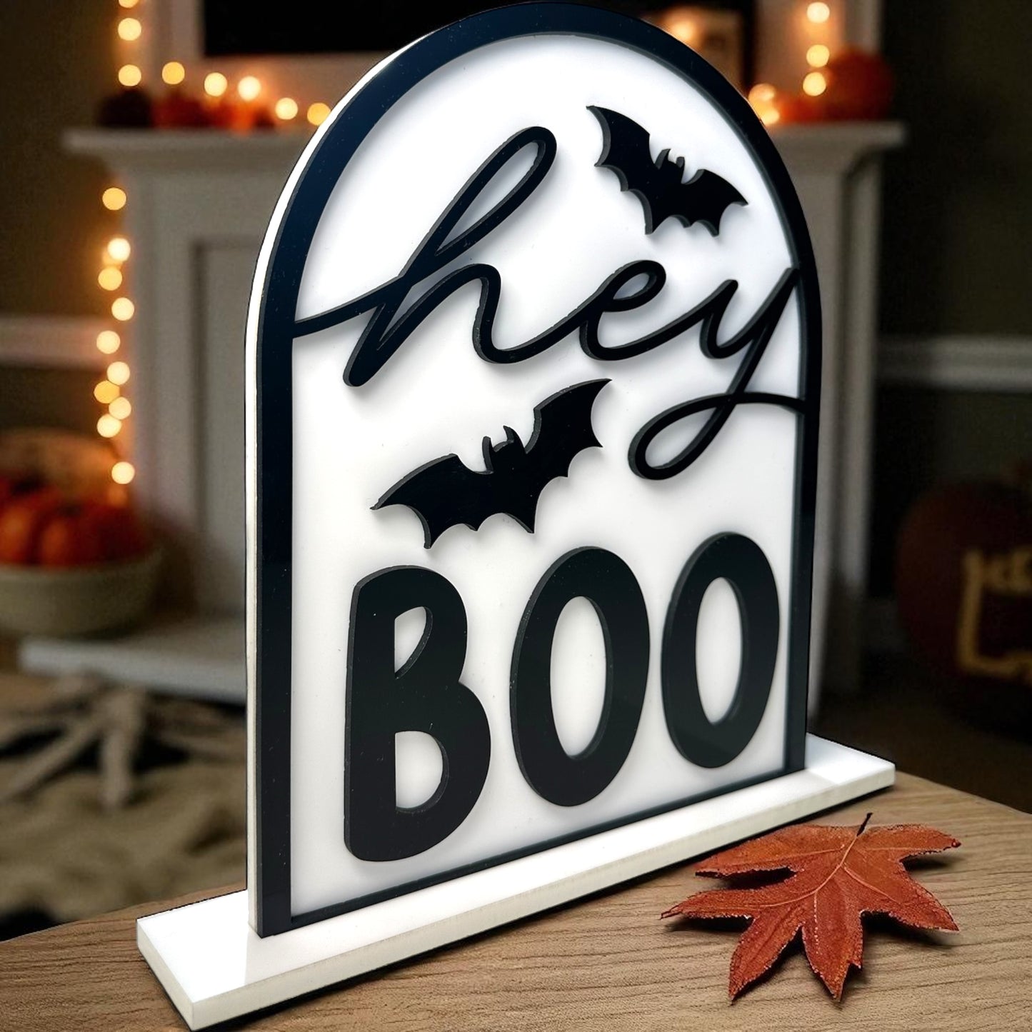 Hey Boo Acrylic Arch Sign