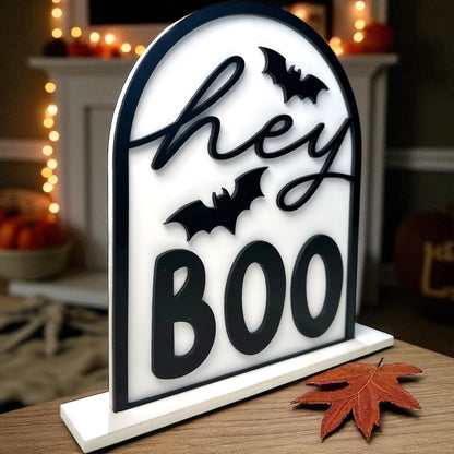 Hey Boo Acrylic Arch Sign