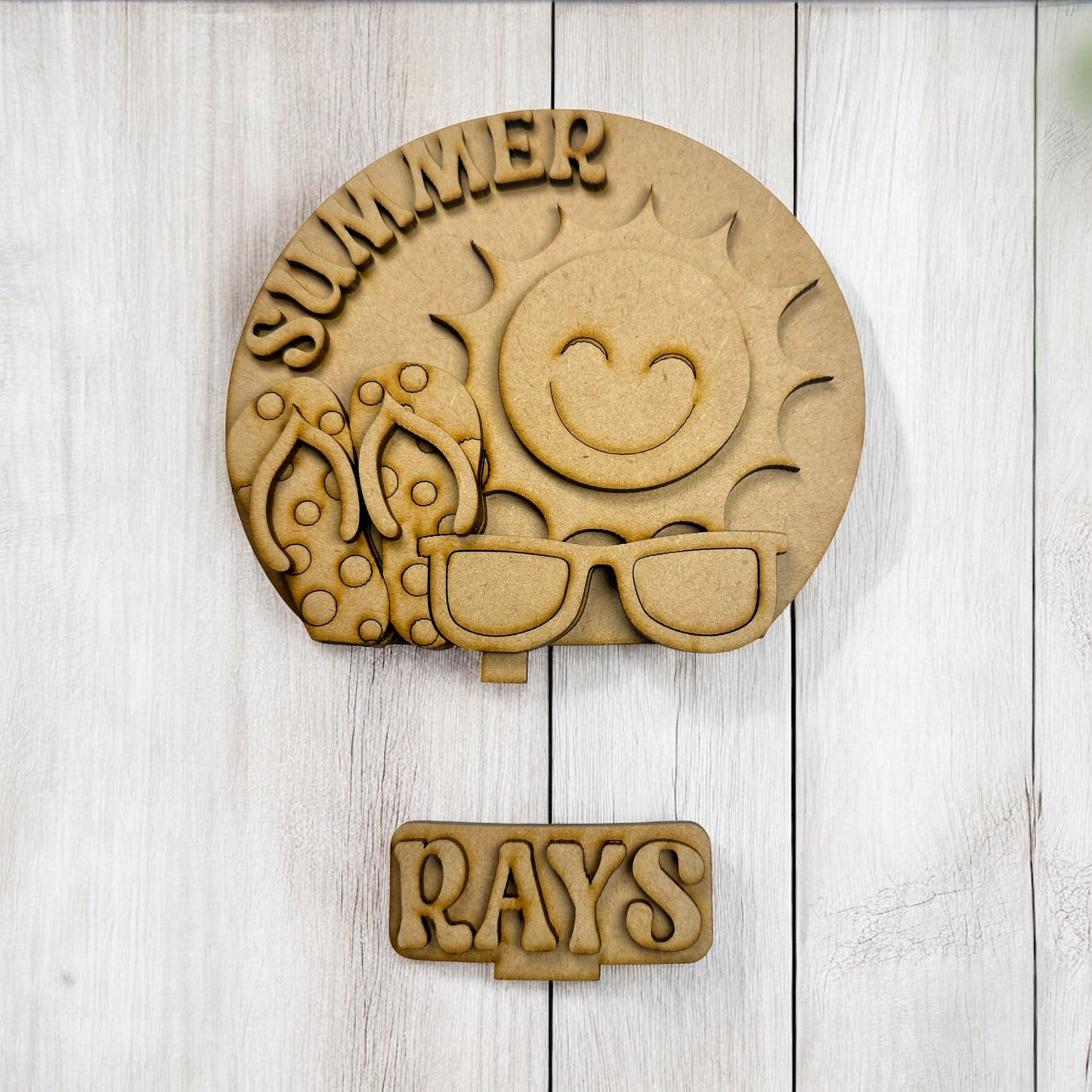 DIY Summer Sun Snow Globe Insert