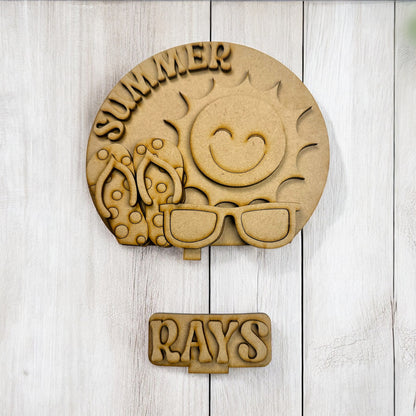 DIY Summer Sun Snow Globe Insert