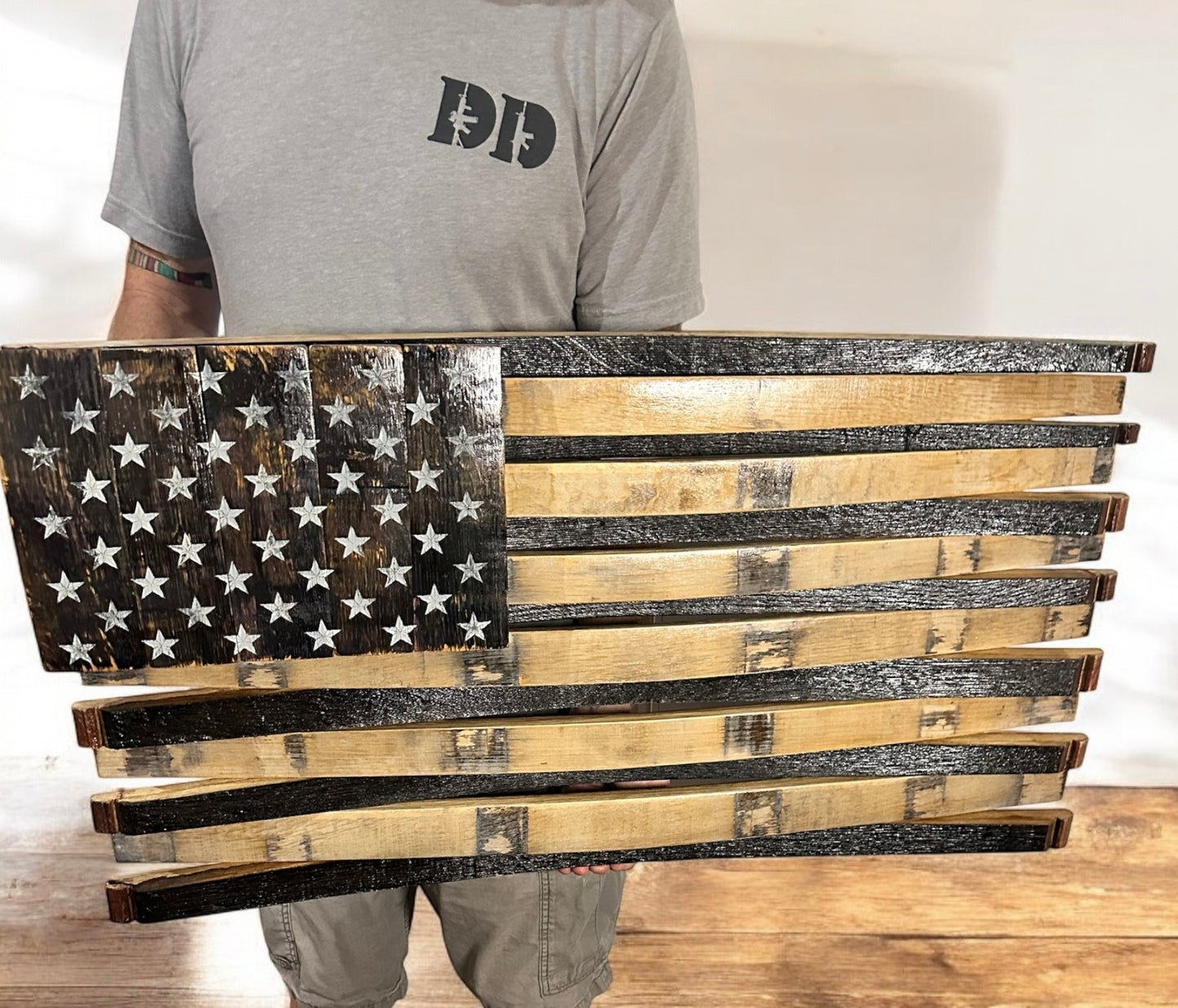 Premium Whiskey Stave Flag