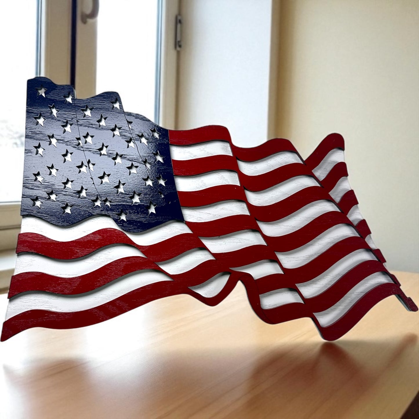 American Flag Door Sign