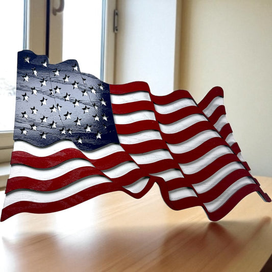 American Flag Door Sign