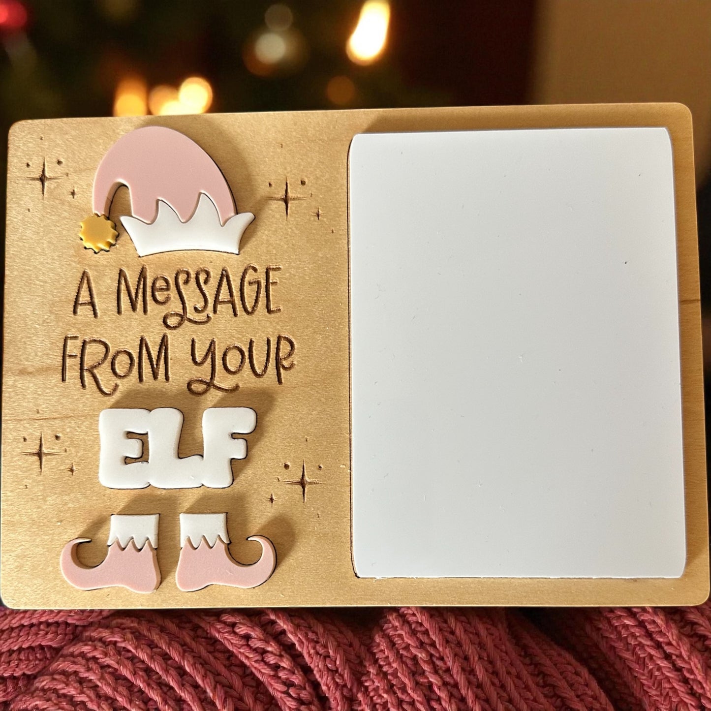 Elf Dry Erase Message Board