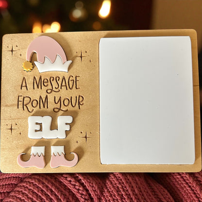 Elf Dry Erase Message Board