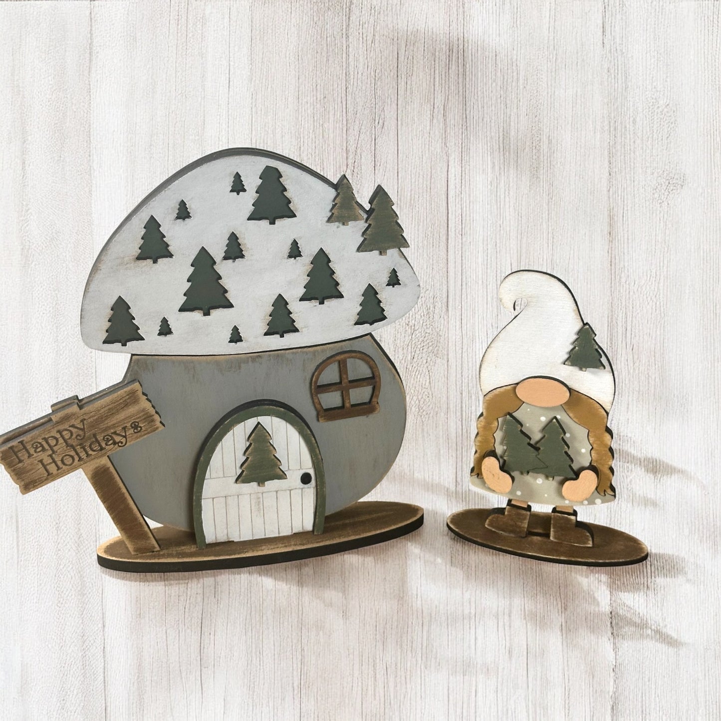 Christmas Tree Mushroom House Insert