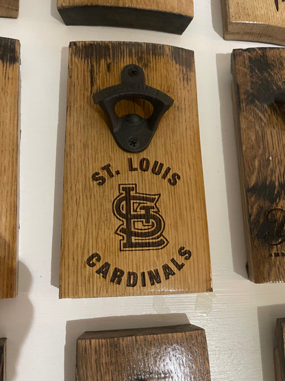 Bourbon Barrel Stave Bottle Opener