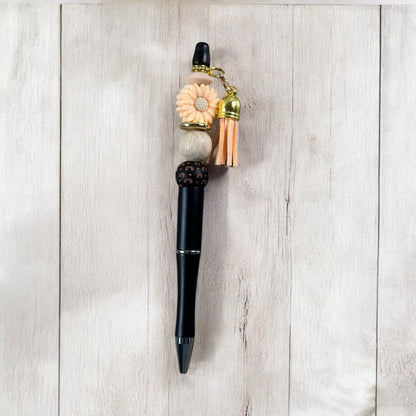 Boho Daisy Beaded Pen