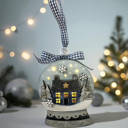 Snow Globe Lighted Ornaments