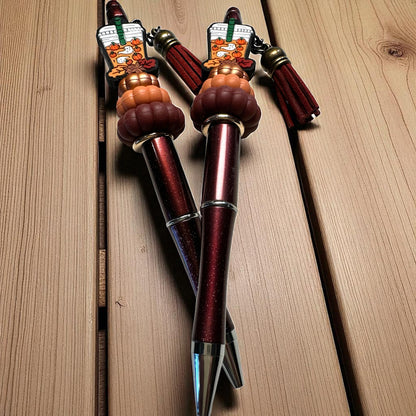 Assorted Fall Pumpkin Stack Beaded Pens