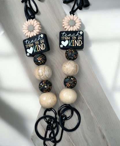 Teach Them To Be Kind Lanyard