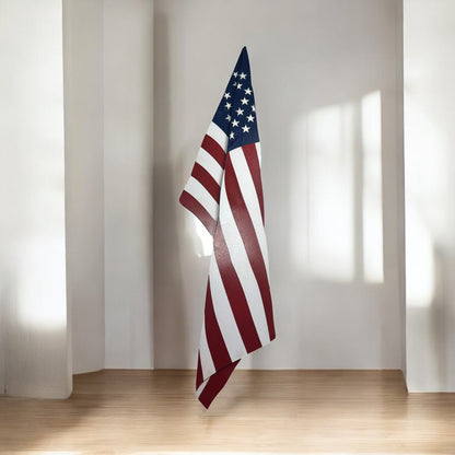 Hanging Wood Flag Door Sign