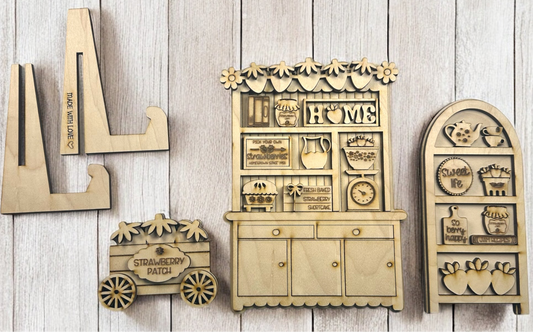 DIY Strawberry Mini Hutch