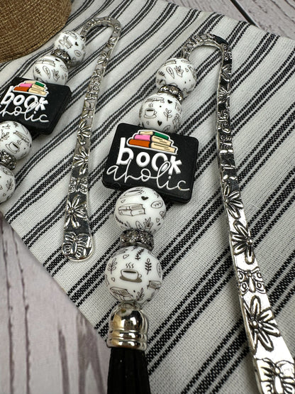 Bookaholic Beaded Bookmark