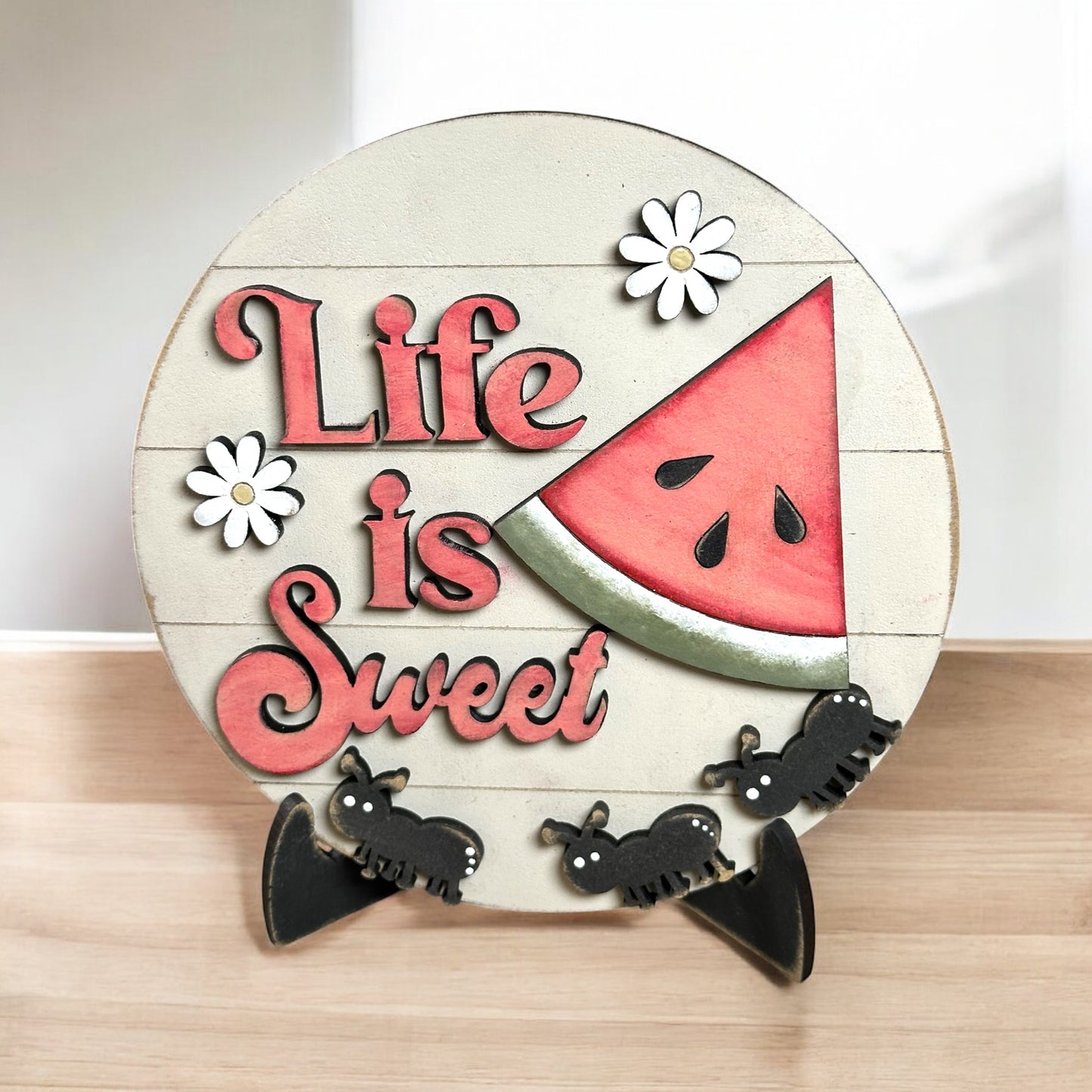 Life Is Sweet Watermelon Tiered Tray Signs