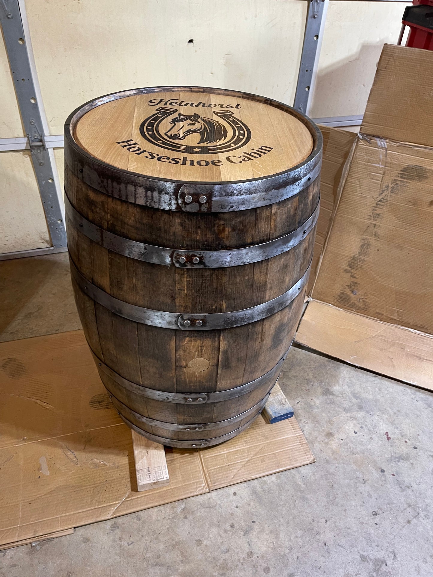 Custom Whole Whiskey Barrel