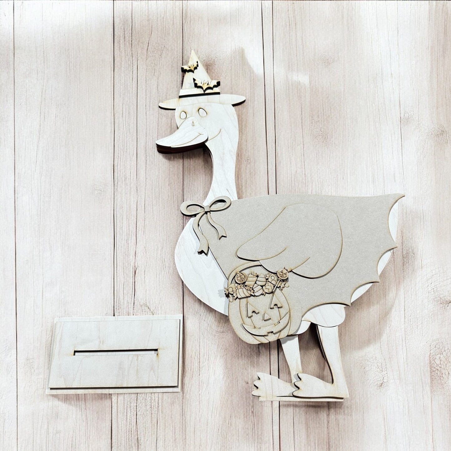 DIY Halloween Outfit For Porch Goose