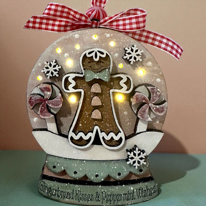 Snow Globe Lighted Ornaments