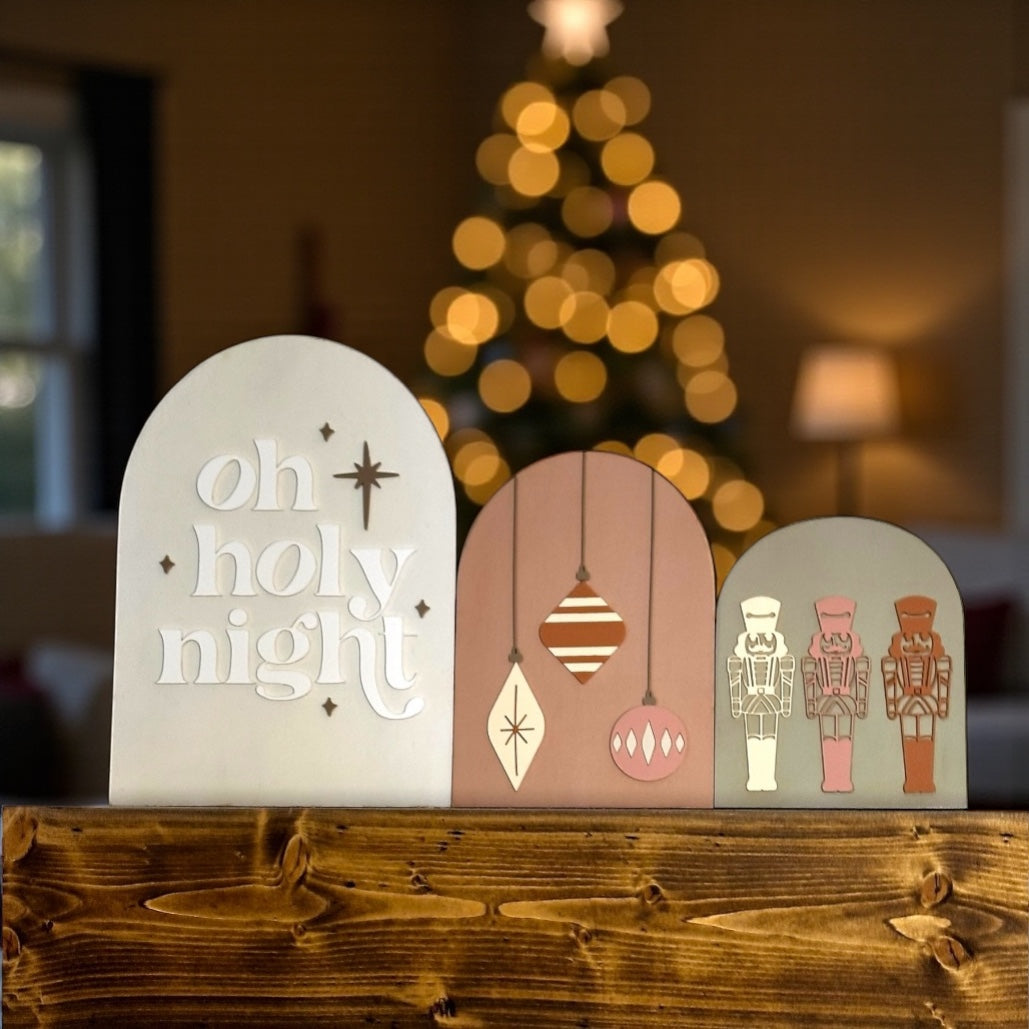 Modern Arch Christmas Signs