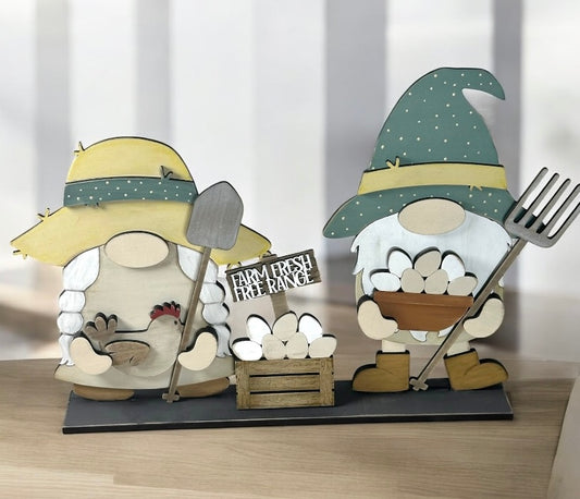 Farmer Set For Interchangeable Tall Standing Gnomes