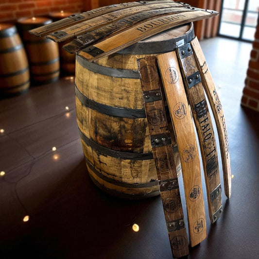 Engraved Whiskey Barrel Staves