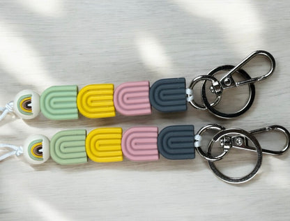Boho Rainbow Lanyard