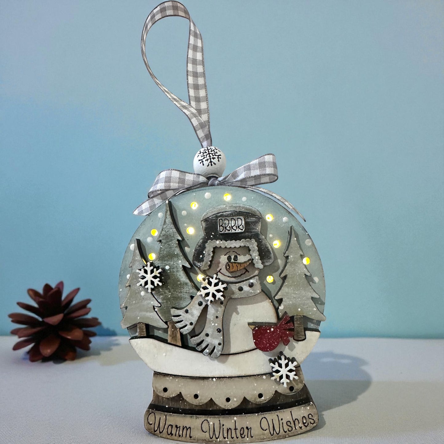 Snow Globe Lighted Ornaments