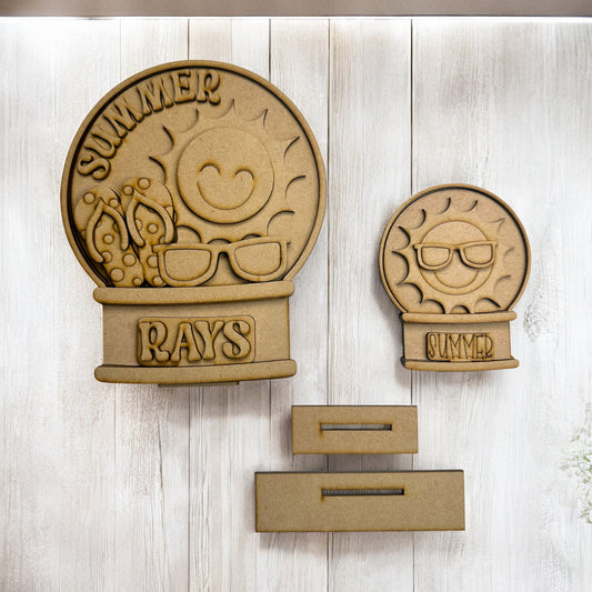 DIY Summer Sun Snow Globe Insert