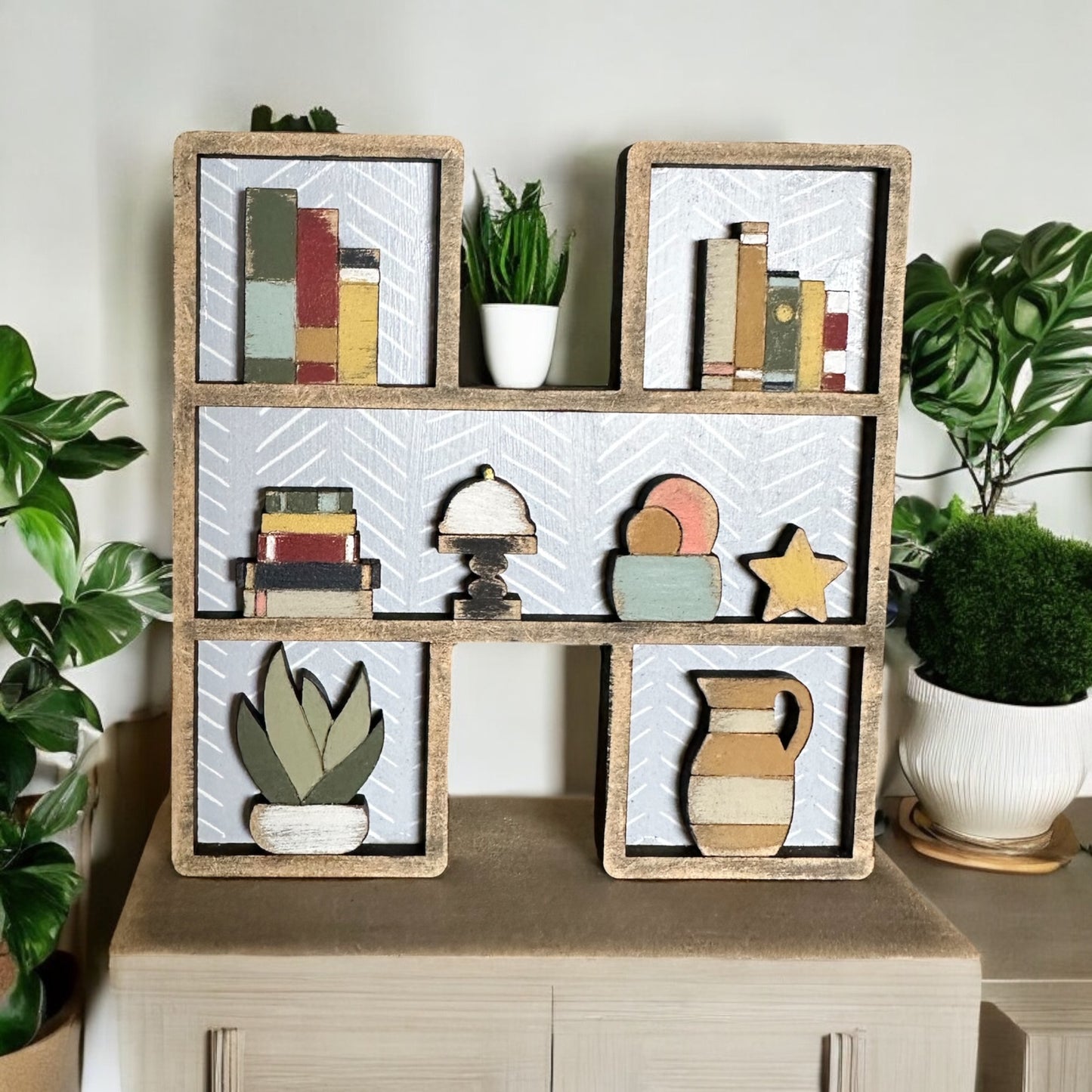 HOME Book shelf letters