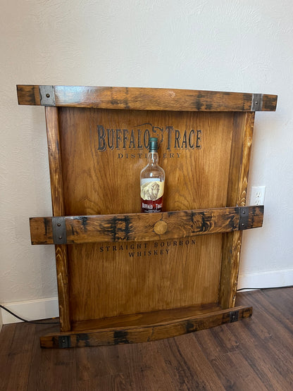 Custom 3 Tier Barrel Stave Shelf