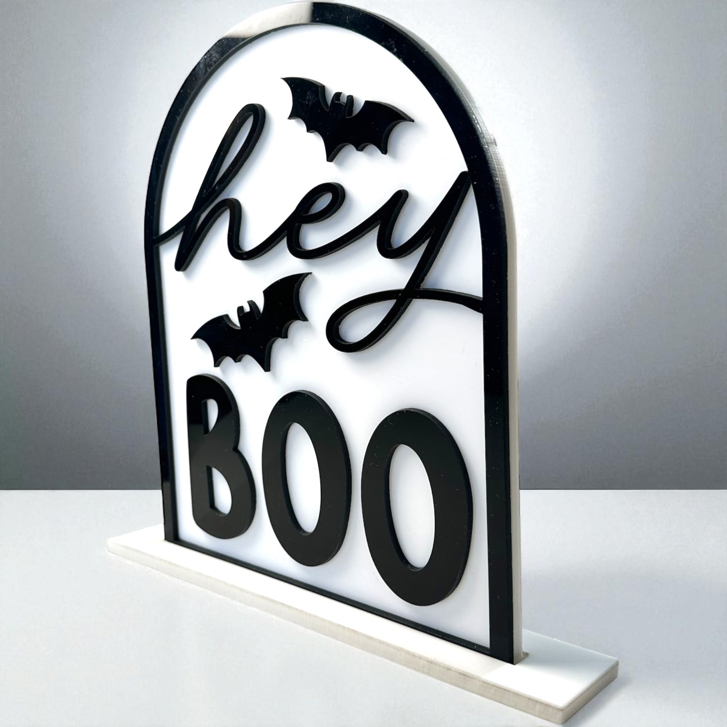 Hey Boo Acrylic Arch Sign