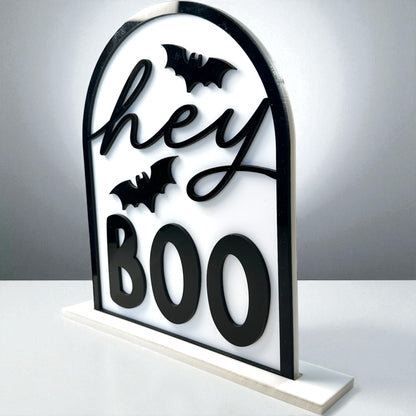 Hey Boo Acrylic Arch Sign