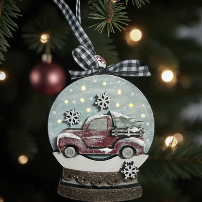 Snow Globe Lighted Ornaments