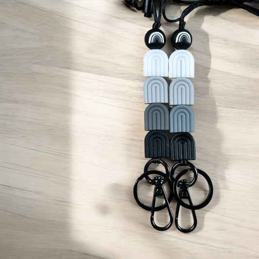 Boho Rainbow Lanyard