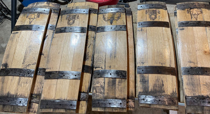 Barrel Stave Deer Skull Mount