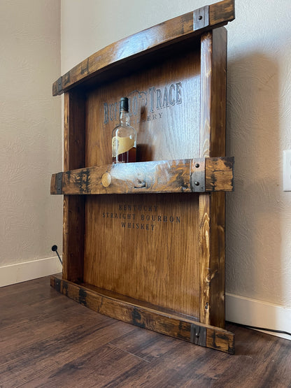 Custom 3 Tier Barrel Stave Shelf