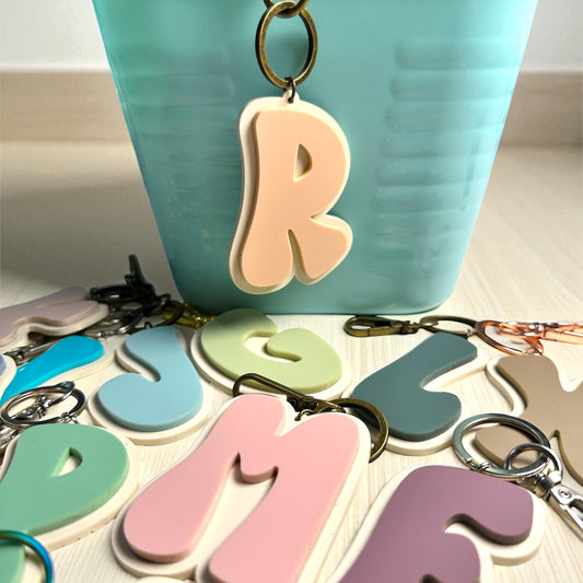 Retro Alphabet Basket Tags