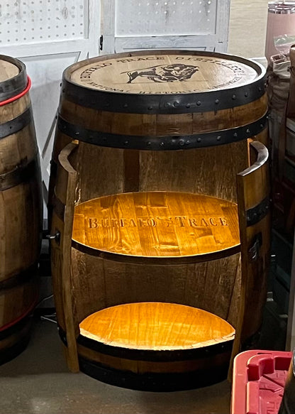 Custom Bourbon Barrel Cabinet