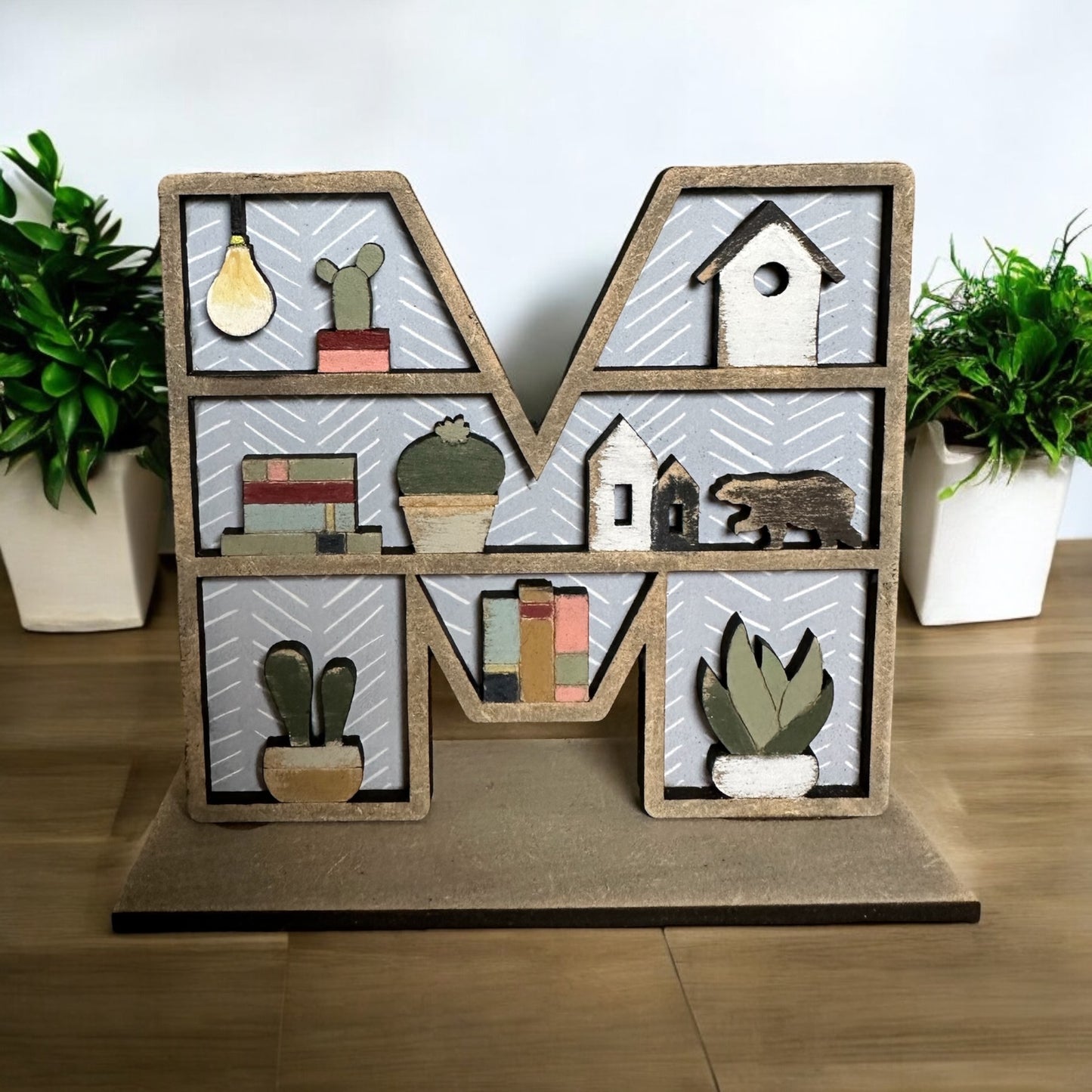 HOME Book shelf letters