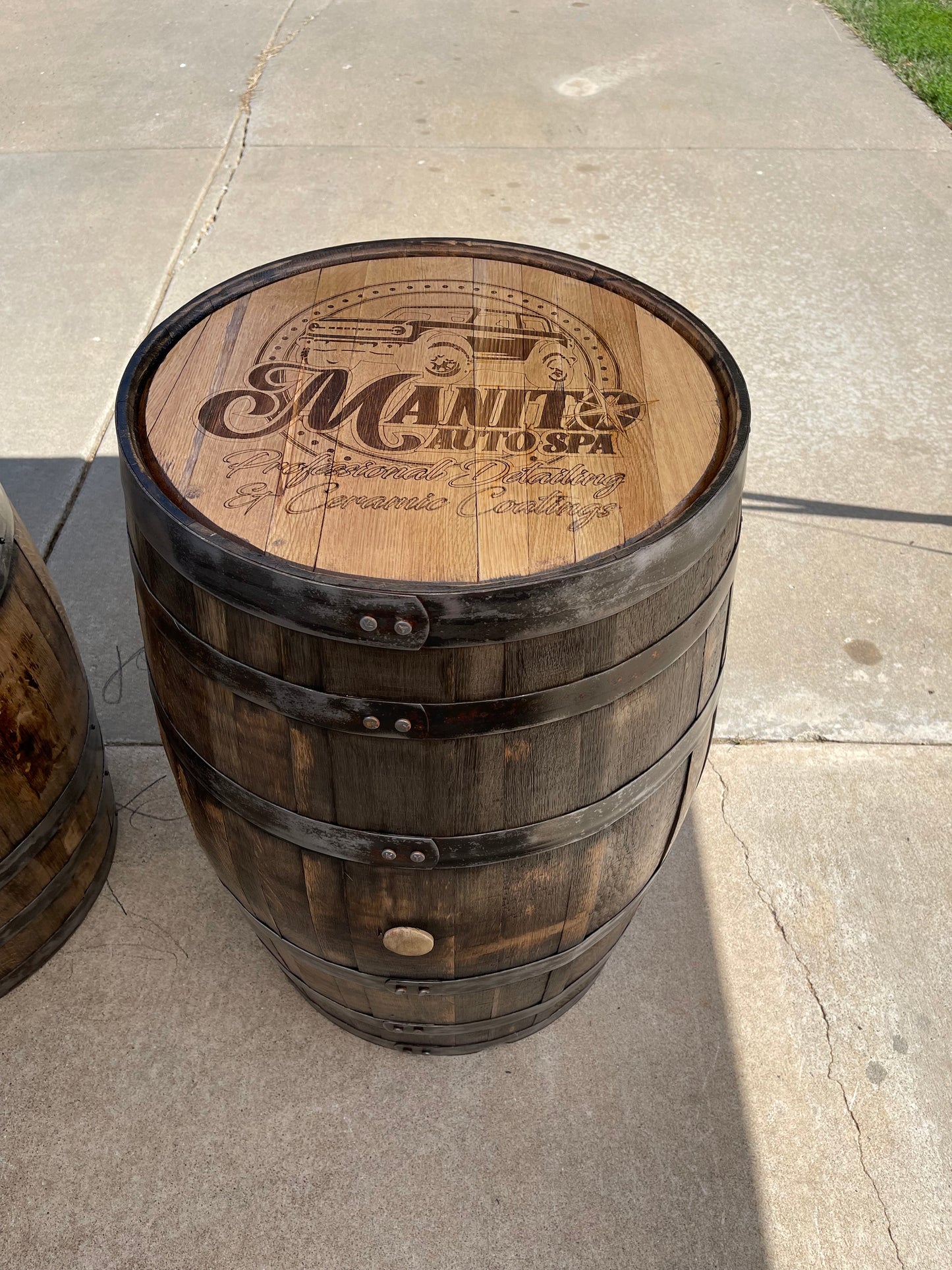 Custom Whole Whiskey Barrel