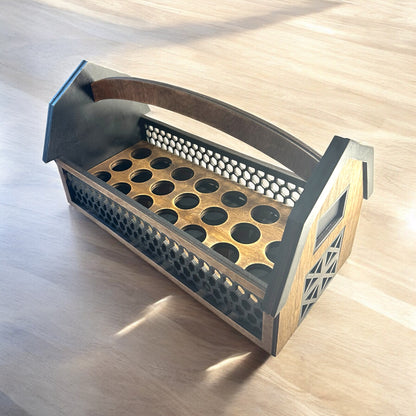 Barn Basket With Removable Egg Tray
