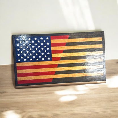 Customizable Split Line Flag Sign