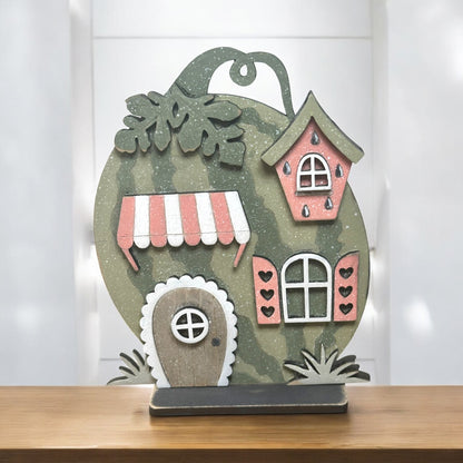 Mini Village Watermelon Houses