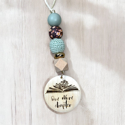 Just One More Chapter Car Charm